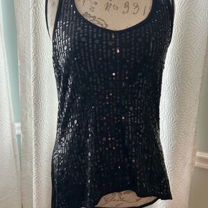 Beautiful sequin Black Tank size Med